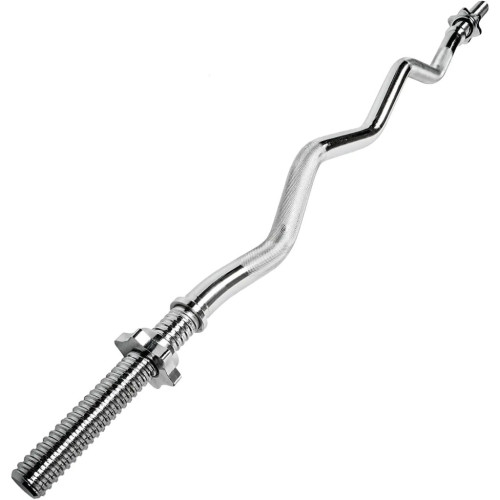 Гриф Toorx W-подібний 120 см 25 мм з гвинтовими замками (BCV-120) (931114) – Toorx (вид 1)