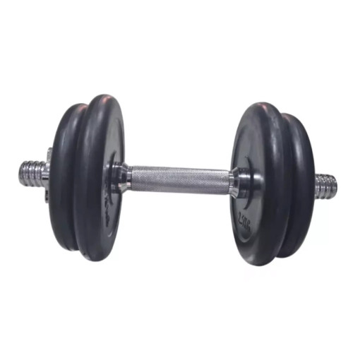 Гантель HSF з гумовим покриттям MD2502 - 10 кг (К00024978) – HSF