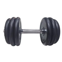 Гантель HSF з гумовим покриттям MD2502 - 15 кг (К00024979)