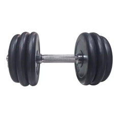 Гантель HSF з гумовим покриттям MD2502 - 15 кг (К00024979)