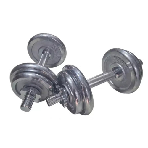 Гантель HSF з хромованим покриттям MD2503 - 2шт по 10 кг (пара) (К00024983) – HSF