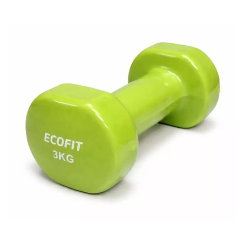 Гантель Ecofit MD2025 з вініловим покриттям 3 кг (K00026986) – EcoFit