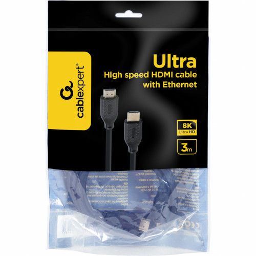 Кабель мультимедийный HDMI to HDMI 3.0m V.2.1 Cablexpert (CC-HDMI8K-3M) – Cablexpert (вид 2)