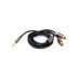 Кабель мультимедийный 3.5 mm Stereo Plug - 2*RCA, 1 m PowerPlant (CA912834) – PowerPlant