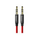 Кабель мультимедийный Jack 3.5mm Yiven M30 M/M 1m red-black Baseus (CAM30-B91)