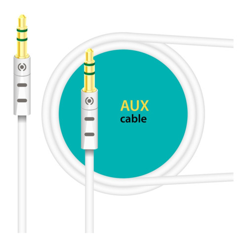 Кабель мультимедийный AUX 1.0m CB-AW11 white Piko (1283126489167) – Piko