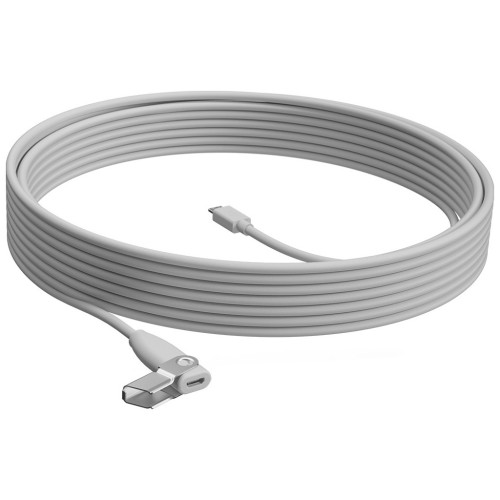 Кабель мультимедійний Logitech Rally Mic Pod Extension Cable Off White USB WW 10M (952-000047) – Logitech