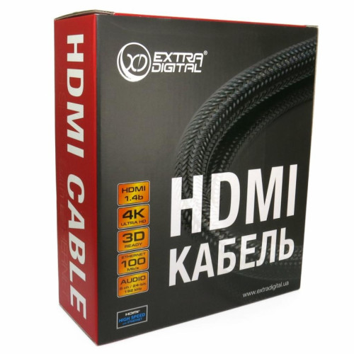 Кабель мультимедійний HDMI to HDMI 10.0m Extradigital (KBH1613) – EXTRADIGITAL (вид 1)