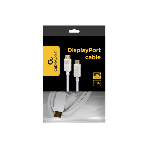 Кабель мультимедийный DisplayPort to DisplayPort 1.8m V1.2 Cablexpert (CC-DP2-6-W) – Cablexpert (вид 1)