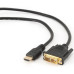 Кабель мультимедійний HDMI to DVI 18+1pin M, 1.8m Cablexpert (CC-HDMI-DVI-6) – Cablexpert