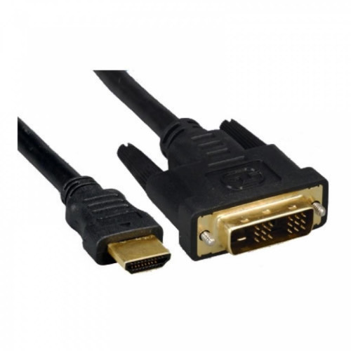 Кабель мультимедійний HDMI to DVI 18+1pin M, 0.5m Cablexpert (CC-HDMI-DVI-0.5M) – Cablexpert (вид 1)