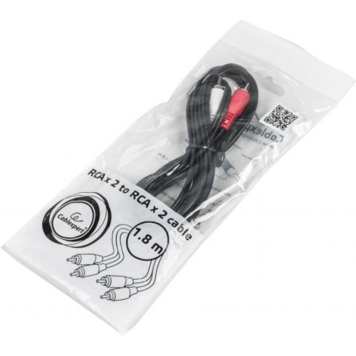 Кабель мультимедийный 2RCA to 2RCA 1.8m Cablexpert (CCA-2R2R-6) – Cablexpert (вид 2)