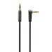 Кабель мультимедийный Jack 3.5mm M to Jack 3.5mm M 1.0m угловой Cablexpert (CCAPB-444L-1M) – Cablexpert