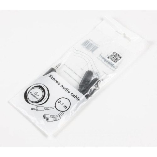 Кабель мультимедийный Jack 3.5mm M to 2 x Jack 3.5mm F 0.1m Cablexpert (CCA-415-0.1M) – Cablexpert (вид 1)