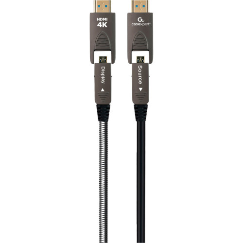 Кабель мультимедийный HDMI to HDMI A/D to A/D 10.0m V.2.0 4K 60Hz Optic (AOC) Cablexpert (CCAP-HDMIDD-AOC-10M) – Cablexpert