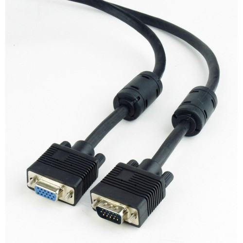 Кабель мультимедійний VGA M/F 1.8m Cablexpert (CC-PPVGAX-6B) – Cablexpert