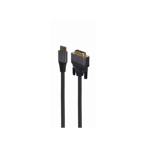 Кабель мультимедійний HDMI to DVI 1.8m 18+1pin, 4K 30Hz Cablexpert (CC-HDMI-DVI-4K-6) – Cablexpert