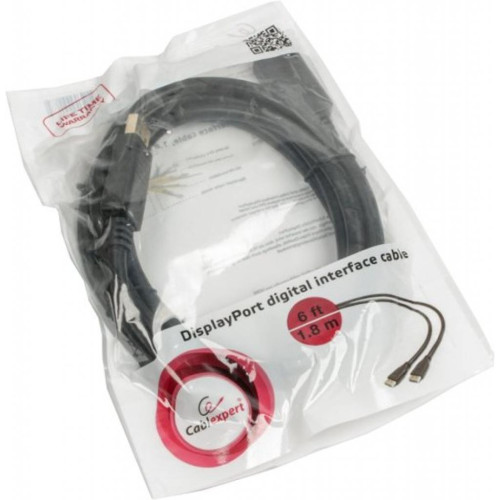 Кабель мультимедийный Display Port to Display Port 1.8m v1.2 Cablexpert (CC-DP2-6) – Cablexpert (вид 1)