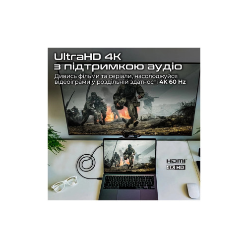 Кабель мультимедійний HDMI to HDMI v.2.0 prolink4k60-300 Promate (prolink4k60-300) – Promate (вид 2)