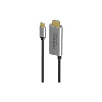 Кабель мультимедійний USB-C to HDMI hdmi-pd100.grey Promate (hdmi-pd100.grey)
