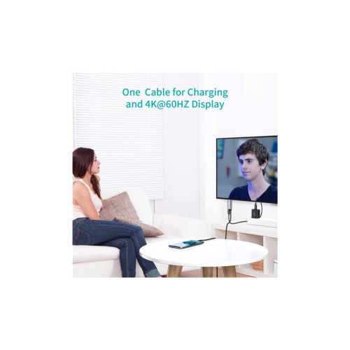 Кабель мультимедийный USB-C to HDMI M 1.8m 4K60Hz Choetech (XCH-M180GY) – Choetech (вид 2)