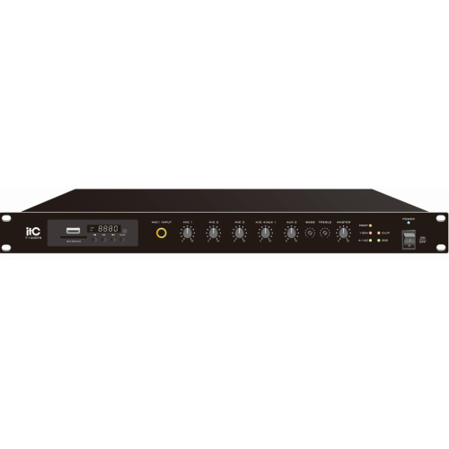 Підсилювач ITC 240 Вт з USB/SD/TUNER (T-240DTB) – ITC
