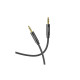 Кабель мультимедийный 3.5mm M to 3.5mm M 1.0m Black HOCO (6931474759863)