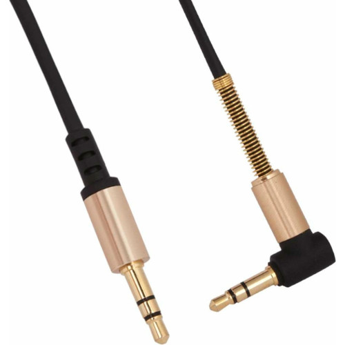 Кабель мультимедийный 3.5mm M to 3.5mm M 1.0m 90° corner Black HOCO (6957531025665) – HOCO (вид 2)