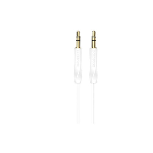 Кабель мультимедійний 3.5mm M to 3.5mm M 16 white BOROFONE (6974443389173) – BOROFONE