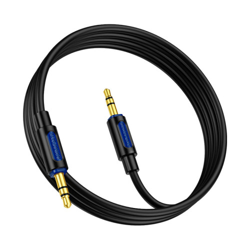 Кабель мультимедийный 3.5mm M to 3.5mm M 1.0m silicone black BOROFONE (6941991114373) – BOROFONE