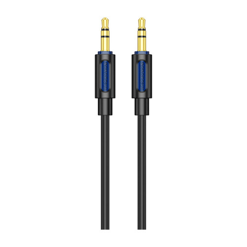 Кабель мультимедийный 3.5mm M to 3.5mm M 1.0m silicone black BOROFONE (6941991114373) – BOROFONE (вид 1)