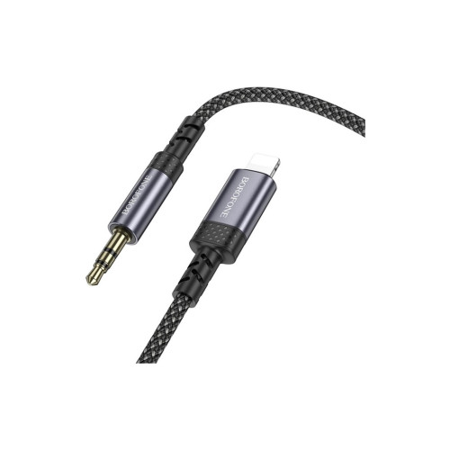 Кабель мультимедийный Lightning to 3.5mm M 1.0m grey BOROFONE (6941991118975) – BOROFONE (вид 2)