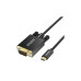 Кабель мультимедийный USB-C to VGA M 1.8m black Choetech (XCV-1801-BK) – Choetech (вид 1)