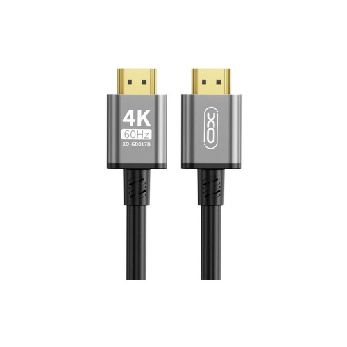 Кабель мультимедійний HDMI M to HDMI M 5.0m V2.0 black XO (GB017B-HDMI.tranish) – XO