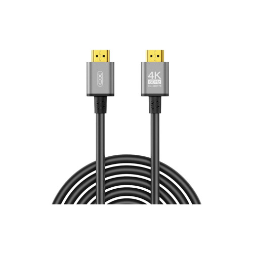 Кабель мультимедійний HDMI M to HDMI M 5.0m V2.0 black XO (GB017B-HDMI.tranish) – XO (вид 1)