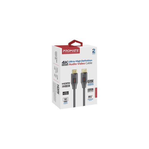 Кабель мультимедійний HDMI M to HDMI M 1.5m V2.0 black Promate (prolink4k60-150) – Promate (вид 1)