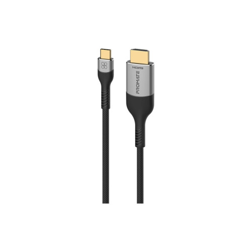 Кабель мультимедийный USB-C to HDMI M 1.8m grey Promate (mediacord-8k.grey) – Promate