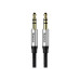 Кабель мультимедийный Jack 3.5mm Yiven M30 M/M 1.5m silver-black Baseus (CAM30-CS1) – Baseus