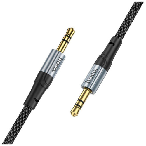 Кабель мультимедийный 3.5mm M to 3.5mm M 1.0m Black HOCO (6942007608800) – HOCO (вид 1)