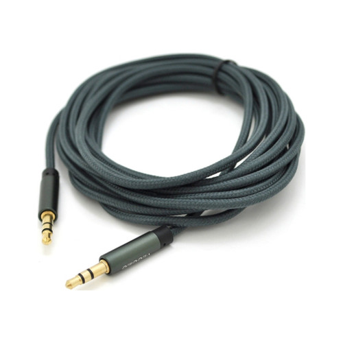Кабель мультимедійний 3.5mm M to 3.5mm M 3.0m black VEGGIEG (YT-AUXGJ(M)/(M)-AB-3) – VEGGIEG
