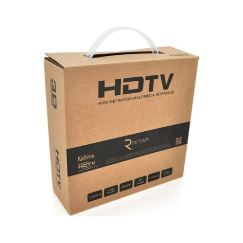 Кабель мультимедийный HDMI M to HDMI M 5.0m V2.0 4K black Ritar (HDMI(M)/(M)V2.0-5m-347B) – Ritar (вид 1)