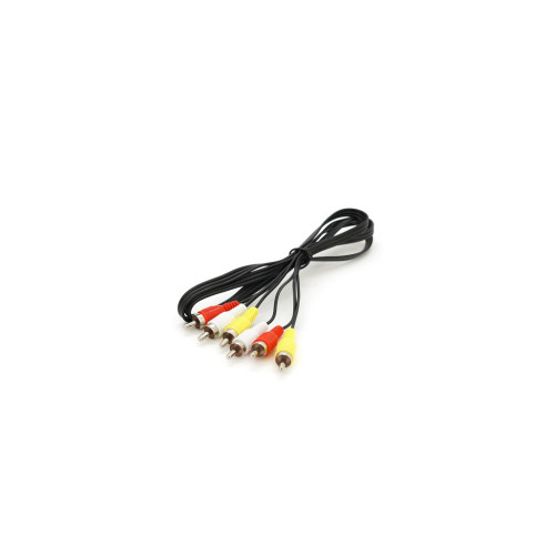 Кабель мультимедийный 3xRCA M to 3xRCA M 1.0m black Voltronic (YT-3хRCA(M)/3хRCA(M)-1.0) – Voltronic