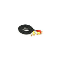 Кабель мультимедийный 3xRCA M to 3xRCA M 3.0m black Voltronic (YT-3хRCA(M)/3хRCA(M)-3.0G)