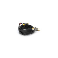Кабель мультимедійний 3xRCA M to 3xRCA M 3.0m black VEGGIEG (YT-AV303)