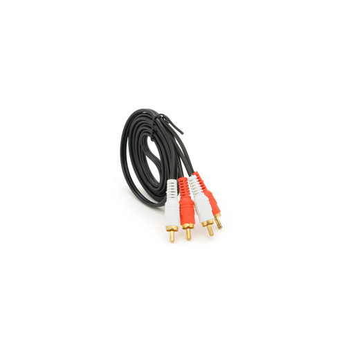 Кабель мультимедійний 2xRCA M to 2xRCA M 1.5m black Voltronic (YT-2хRCA(M)/2хRCA(M)-1.5) – Voltronic