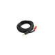 Кабель мультимедийный 3.5mm M to 2xRCA M 5.0m black Voltronic (YT-3.5(M)/2хRCA(M)-5.0Cu)