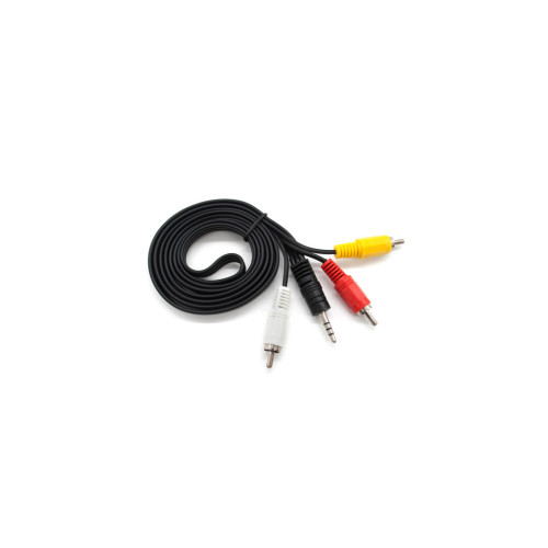 Кабель мультимедийный 3.5mm M to 3xRCA M 1.5m black Voltronic (YT-3.5(M)/3хRCA(M)-1.5Cu) – Voltronic