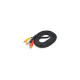 Кабель мультимедійний 3.5mm M to 3xRCA M 3.0m black Voltronic (YT-3.5(M)1.5/3хRCA(M)-3.0)