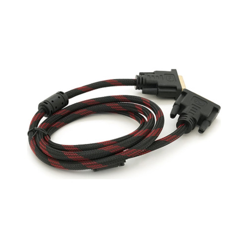 Кабель мультимедійний DVI M to DVI M 1.5m 24+1pin black/red Merlion (YT-DVI(M)/(M)NY/RD-1.5m) – Merlion (вид 1)