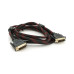 Кабель мультимедійний DVI M to DVI M 3.0m 24+1pin black/red Merlion (YT-DVI(M)/(M)NY/RD-3.0m) – Merlion